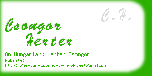 csongor herter business card